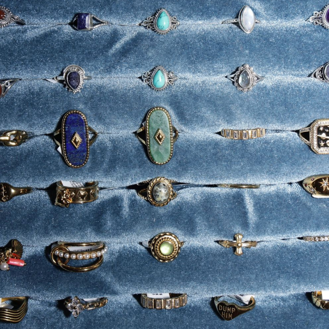 Assorted rings available in store
